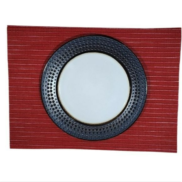 Set of 6 Red Polyester Placemats 13x19 inches - Picture 9 of 9